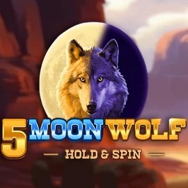 5 Moon Wolf slot logo by Apparat Gaming at Spinhub Casino5 Moon Wolf
