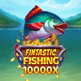 Fintastic Fishing slot logo by Foxium at Spinhub CasinoFintastic Fishing