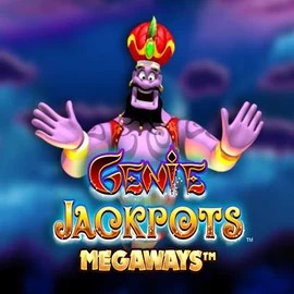 Logo of Genie Jackpots Megaways from Blueprint Gaming at Spinhub Casino