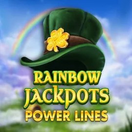 Rainbow Jackpots Power Lines logo by Red Tiger Gaming at Spinhub Casino