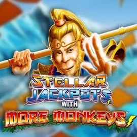 Stellar Jackpots with More Monkeys slot visual from Lightning Box Game available on spinhub-casino.uk