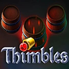 Thimbles slot logo by Evoplay at Spinhub CasinoThimbles